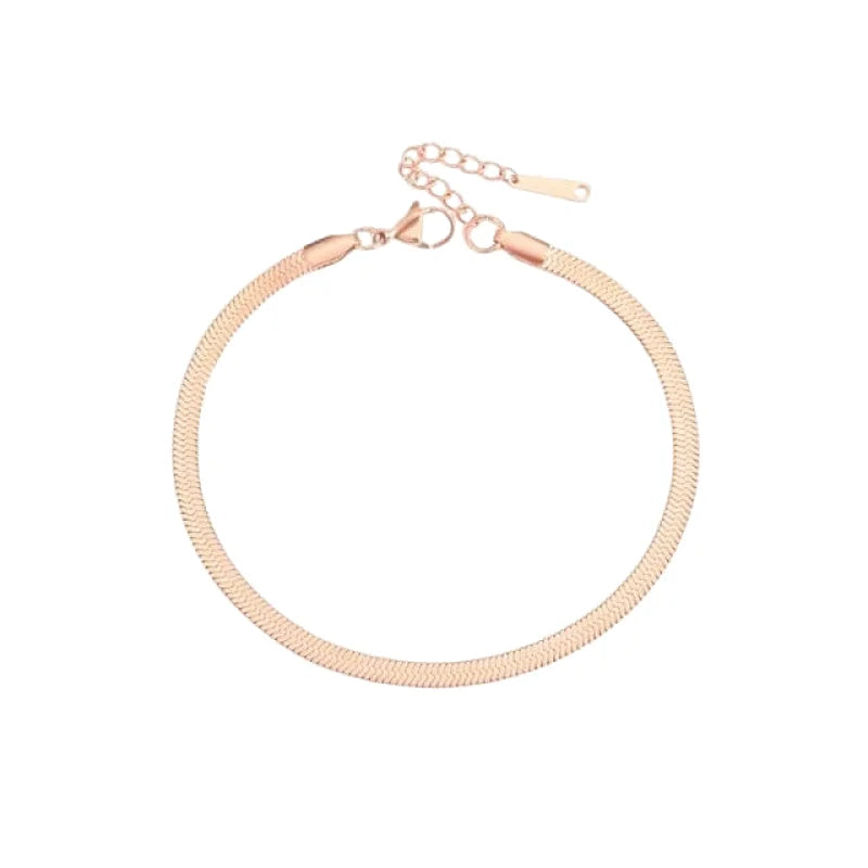 Chevillère Acier Inoxydable or rose