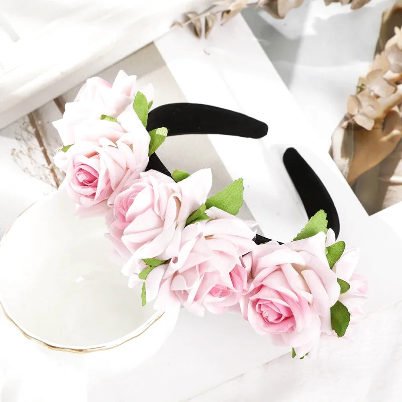 Serre Tete Fleur Rose