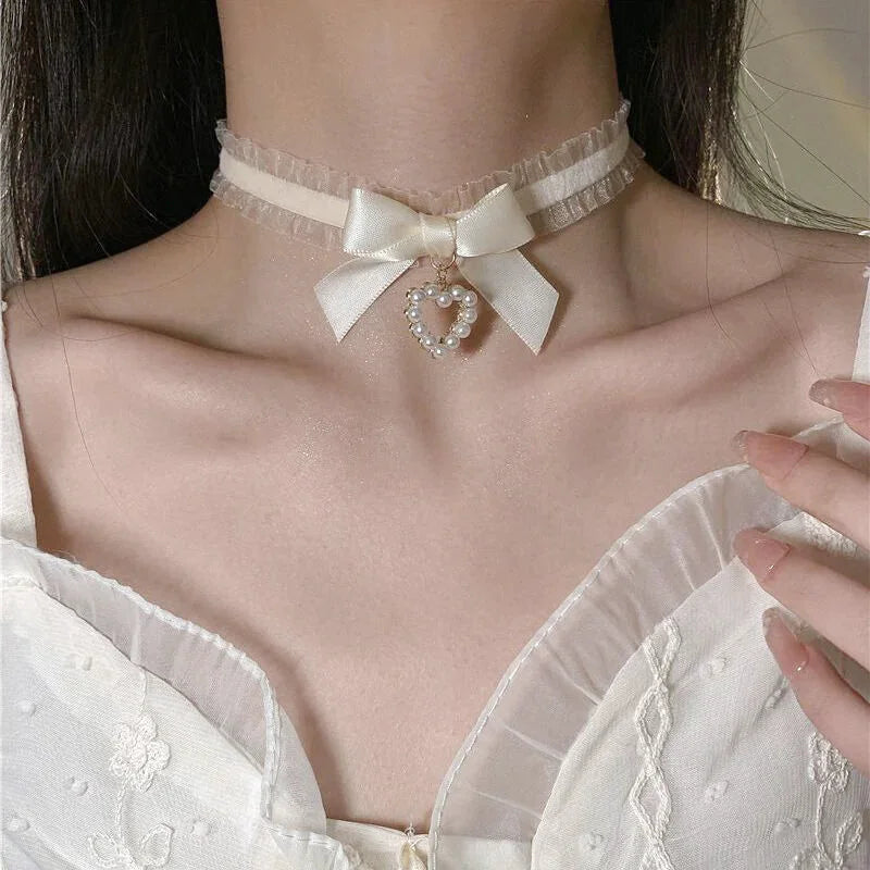 Collier Choker Dentelle