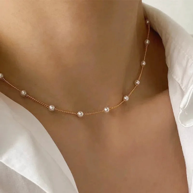 Collier Ras Du Cou Perle